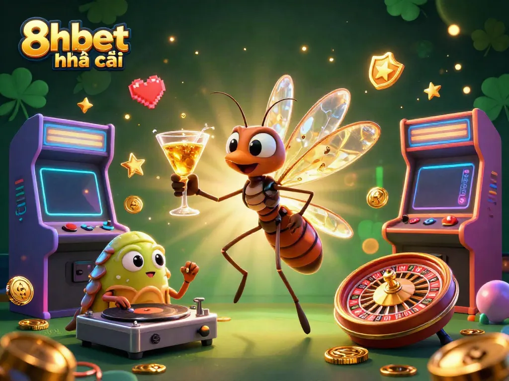 Experience thrilling gameplay at 8xbet nhà cái with dynamic casino characters and vibrant gaming elements.