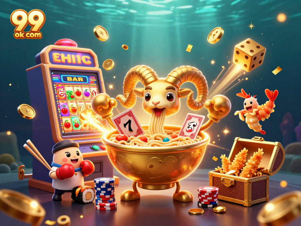 Win big with engaging casino activities at 99 ok com, featuring vibrant characters and game elements.