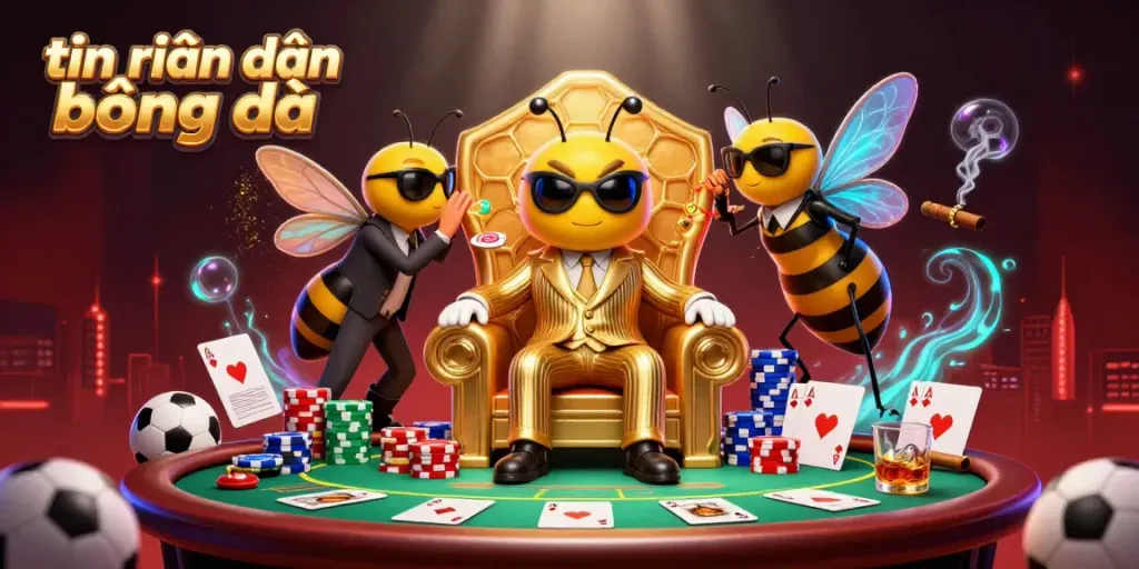 Engaging illustration of tin nhận định bóng đá featuring a powerful mob boss surrounded by sports betting elements.