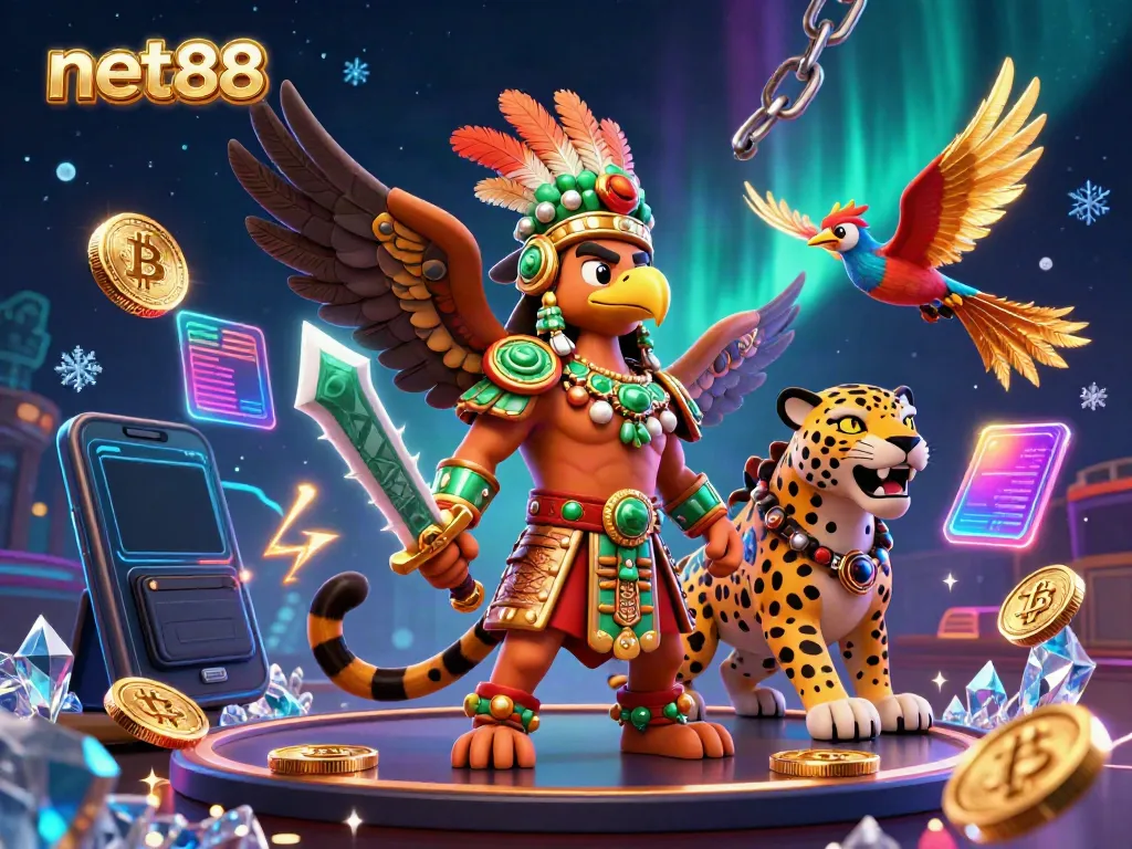 Engage in thrilling betting experiences at net88 with stunning casino visuals and vibrant characters.