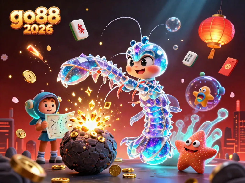 Experience excitement with a galactic samurai mantis shrimp in go88 2026’s vibrant casino universe.