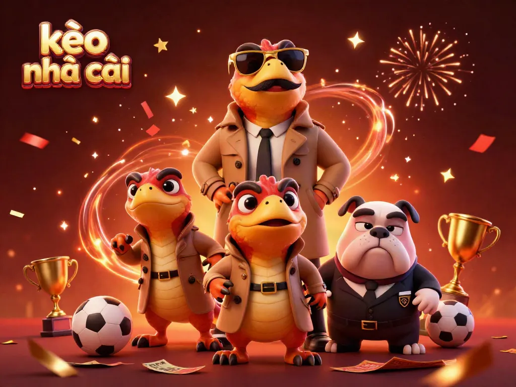 Engage with the thrilling scene of kèo nhà cái as raptors try to enter a VIP casino, complete with festive decorations.