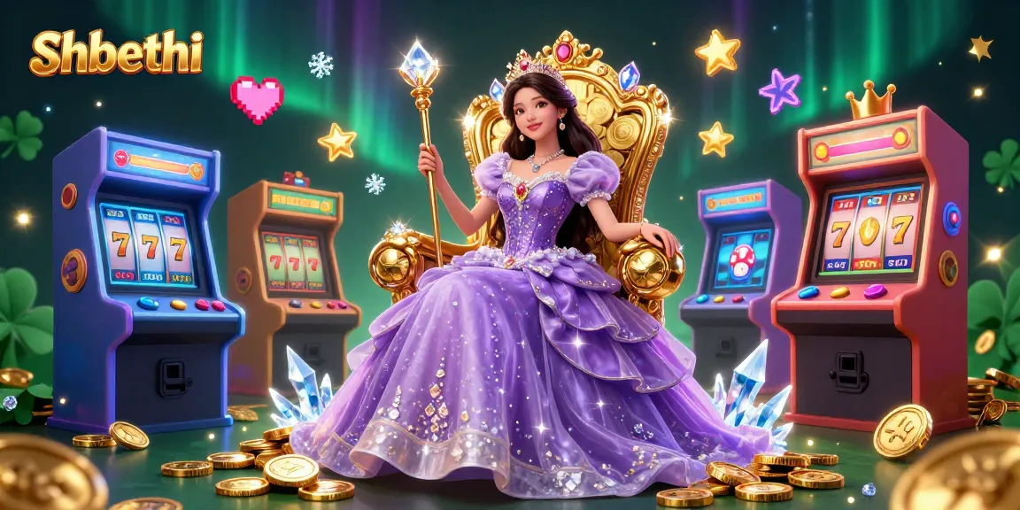 Experience thrilling gaming mechanics at shbethi featuring a gorgeous Asian princess amidst dazzling casino elements.