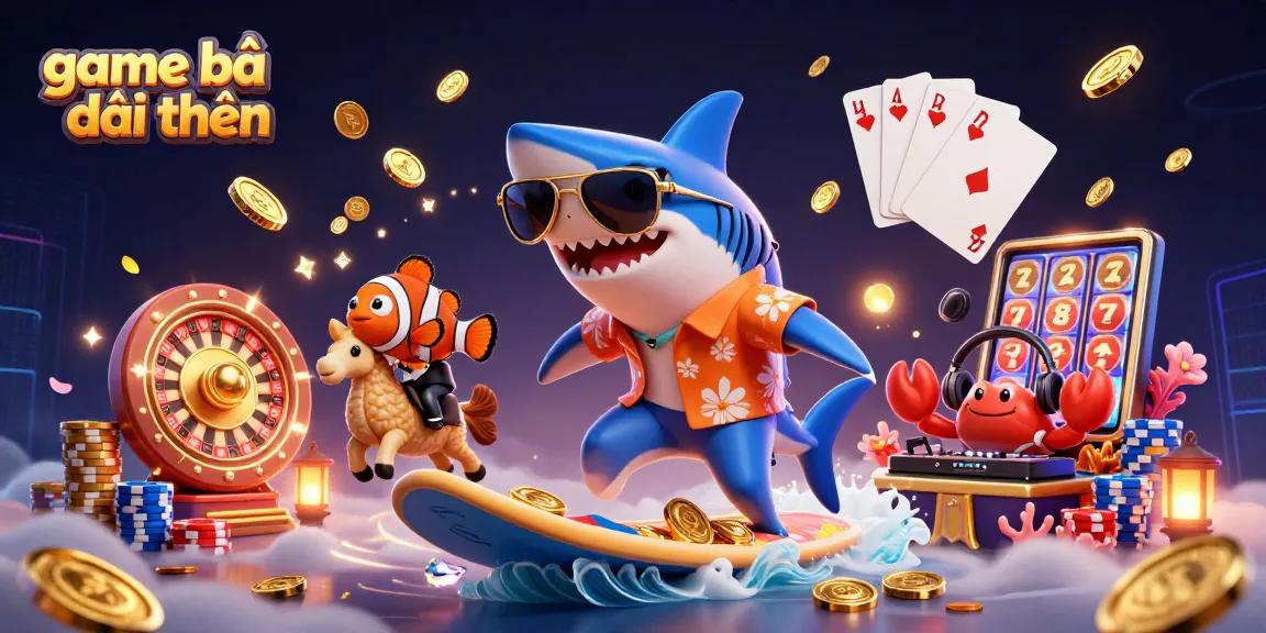 Experience thrilling game bài đổi thưởng with vibrant digital casino characters and rich, dynamic elements.