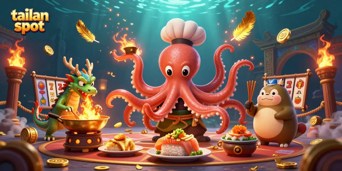 Engage with exciting tailan slot games in a vibrant, dynamic 3D casino scene filled with rich details.