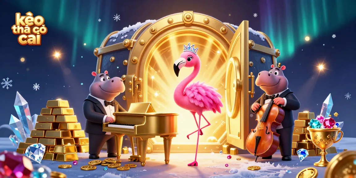 Experience kèo nhà cái excitement with vibrant 3D casino characters and treasure elements.