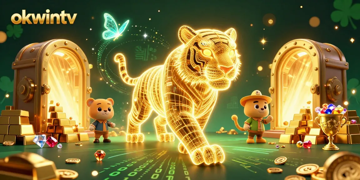 Experience unrivaled betting with okwintv as the golden tiger prowls a vibrant digital casino.