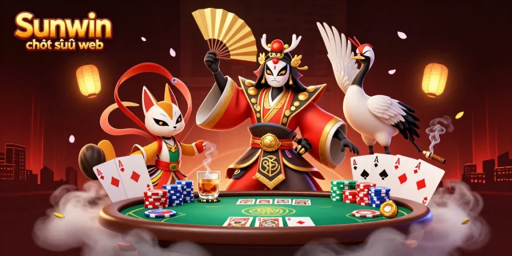 Engage with Sunwin chơi trên web at this vibrant and enticing digital casino scene filled with excitement.